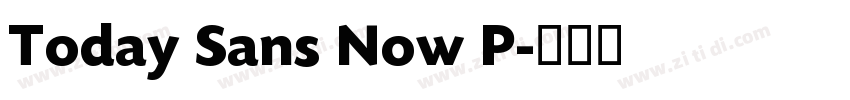 Today Sans Now P字体转换 Today Sans Now P字体转换